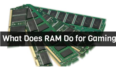 what does ram do for gaming|gameranswers.com.